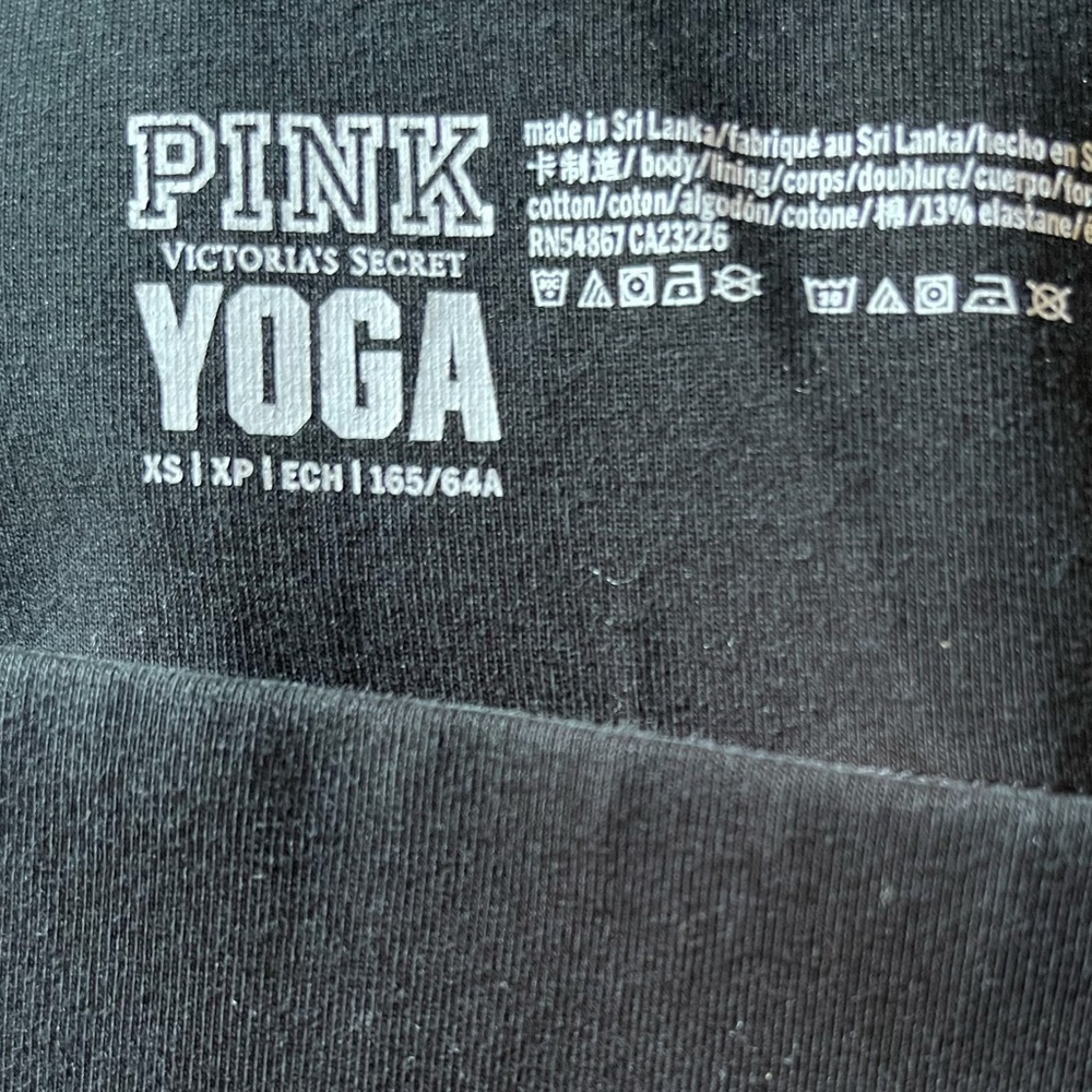 Victories secret pink yoga black